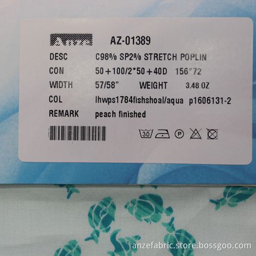 Digital Print Custom 100% Cotton Poplin Fabric